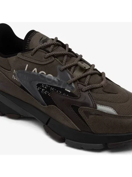Lacoste Sneakersy Neo Tech Ciemnobrązowe brązowy