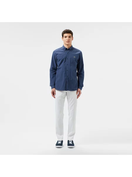 Lacoste Koszula Button-Down Slim Fit granatowa