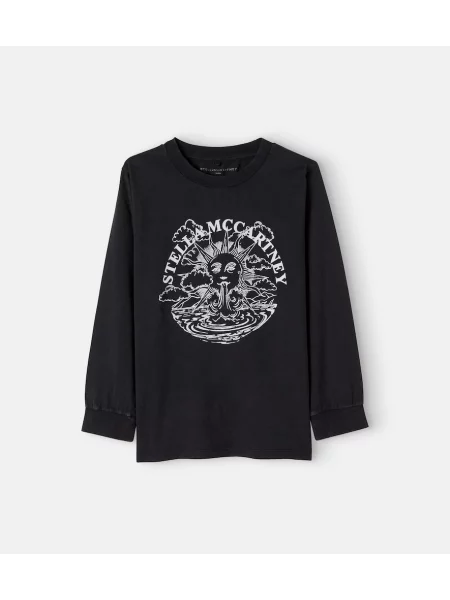 Marškinėliai Stella Mccartney juoda