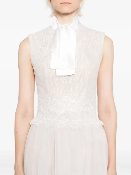 Rochie maxi Saiid Kobeisy din dantelă de costum
