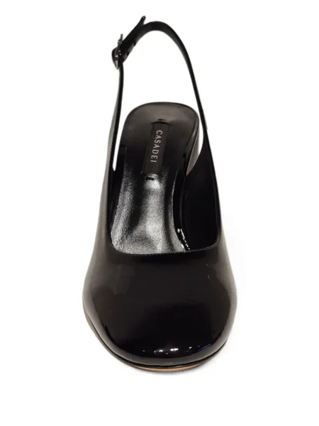 Pantofi cu toc Casadei slingback negru