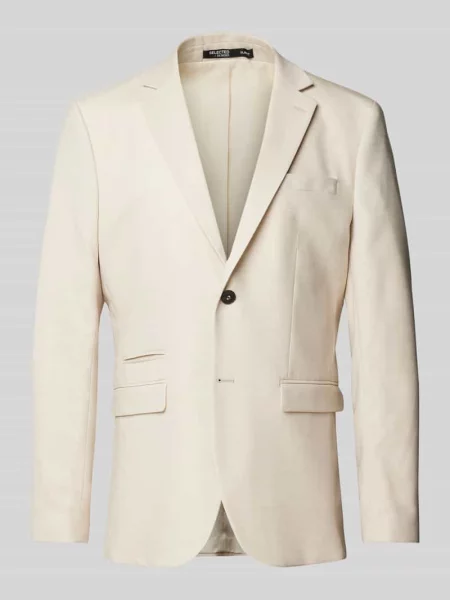 Marynarka na 2 o kroju regular fit z dodatkiem wełny model "NEIL" Selected Homme