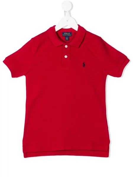 Koszulka polo dziecięca Polo Ralph Lauren czerwona