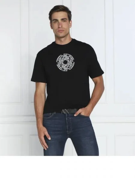 Armani Exchange Tricou | Comfort fit negru