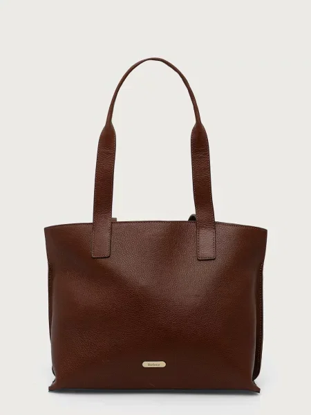 Barbour geantă shopper pentru femei din piele maro
