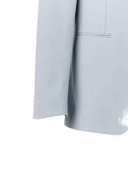 Vlněný oblek Tagliatore s klopou modrý