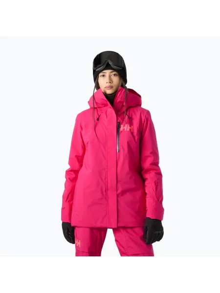 Geacă de schi pentru femei Helly Hansen Powshot cranberry