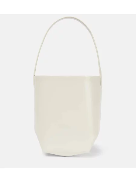 Usnjena torbica The Row bela