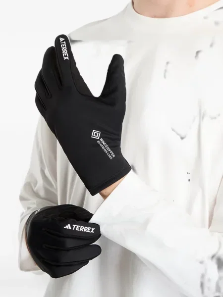 Mănuși Adidas cu imagine cu imprimeu abstract negru