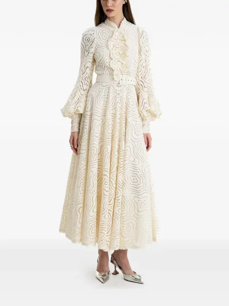 Maxi rochie maxi Moos Studio cu volane de costum