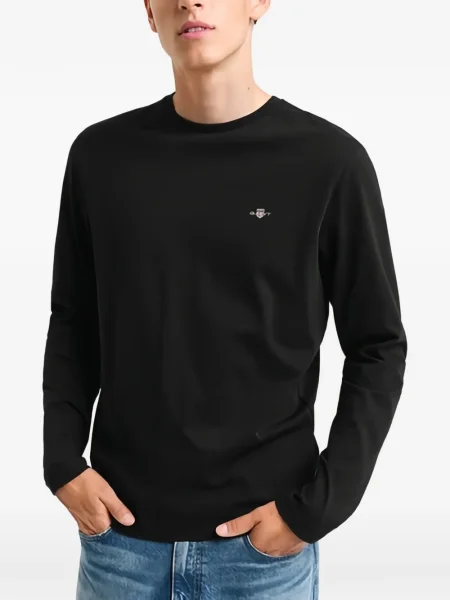 Tricou Gant lung negru