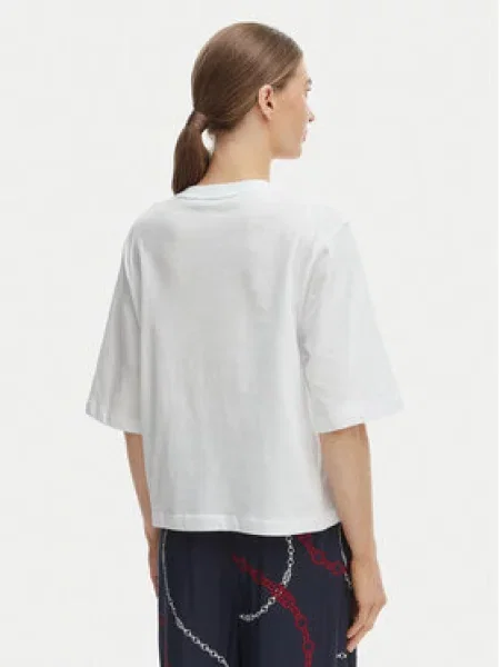 TOMMY HILFIGER Tričko námornícka modrá biela