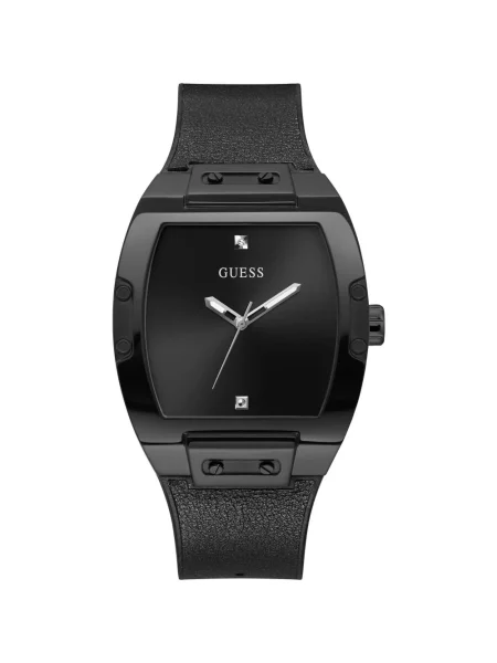 Zegarek Guess skórzany czarny