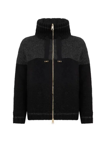 Cardigan Herno cu paiete negru