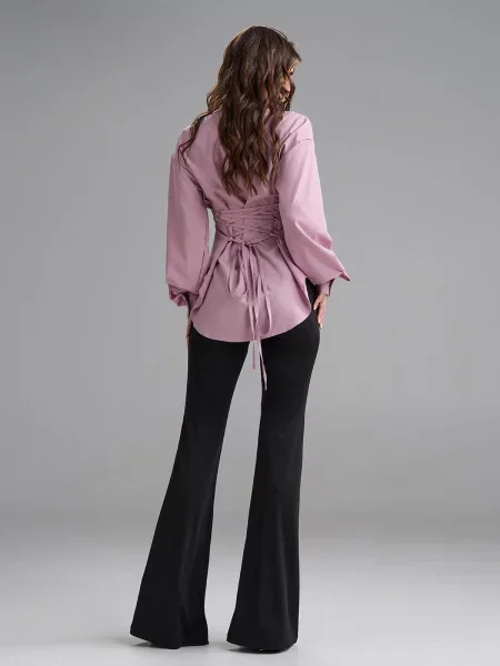 Штани класичні ISSA Plus комбінований верх чорний