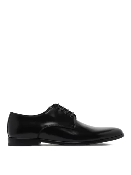 Derby Dolce And Gabbana skórzany czarny