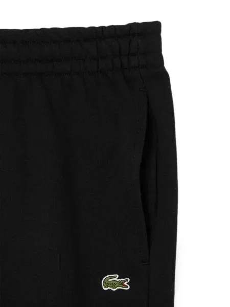 Pantaloni Lacoste alergare cu autograf negru