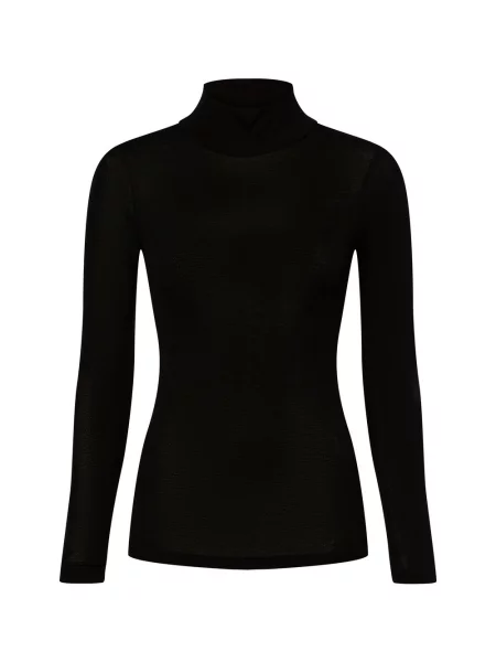 Samsøe Samsøe koszulka z długim rękawem Sadou Kobiety Lyocell jednolity S czarny