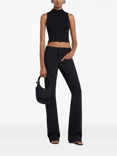 Cropp top Courreges negru