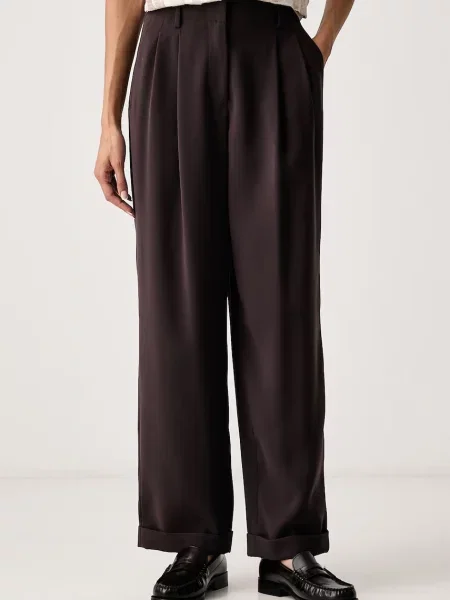 Armani Exchange pantaloni de costum pentru femei albastru
