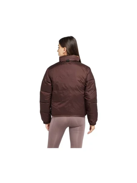 Geacă The North Face reversibilă bordo