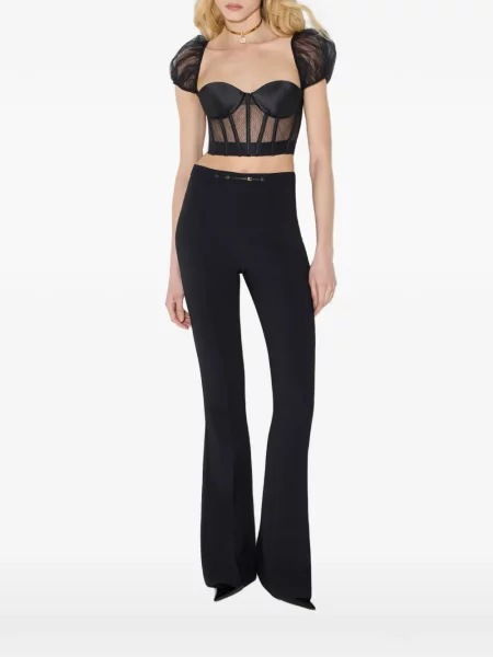 Top Elisabetta Franchi plasă negru