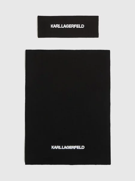 Однотонный шарф Karl Lagerfeld черный