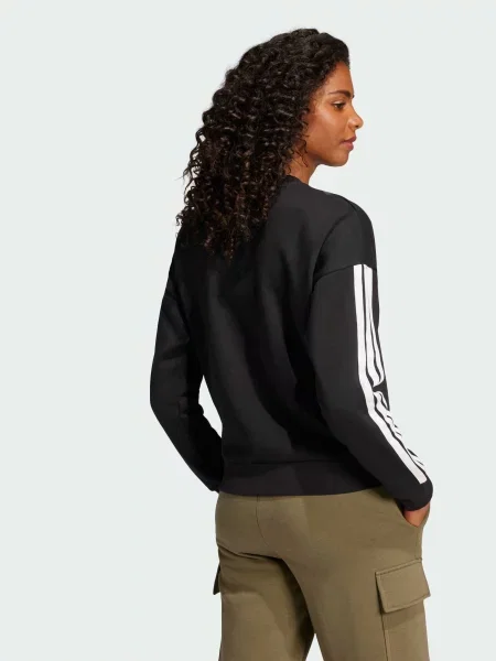 Свитшот Adidas в полоску черный