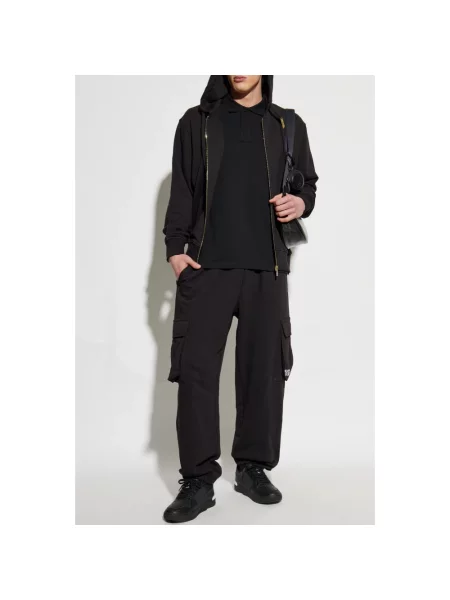 Koszulka polo Versace Jeans Couture z logo czarna