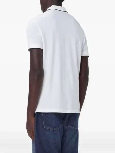 Tricou polo Emporio Armani alb