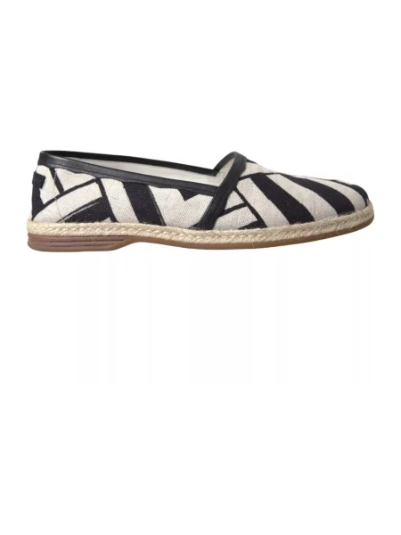 Espadryle Dolce And Gabbana skórzane czarne