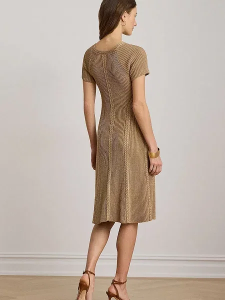 Lauren Ralph Lauren rochie cu vâscoză verde