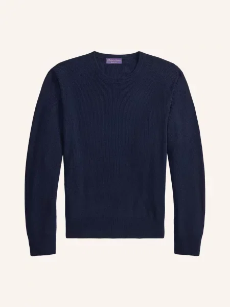 Ralph Lauren Purple Label Kašmírový Svetr tmavě modrá