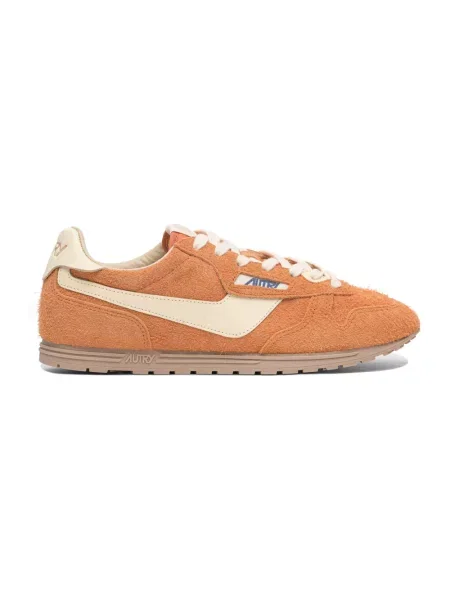 Sneakersy Autry skórzane pomarańczowe