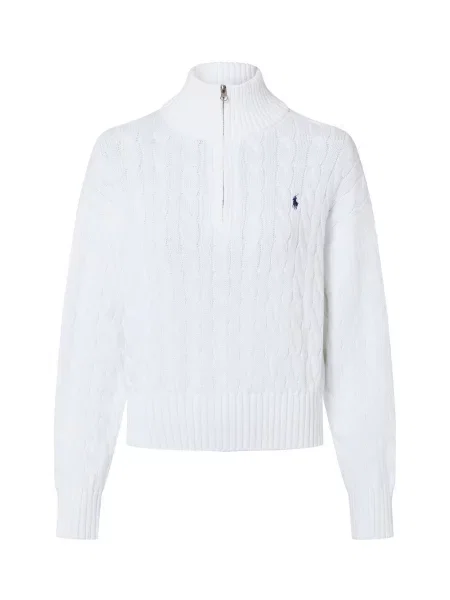 Dzianinowy sweter Polo Ralph Lauren biały