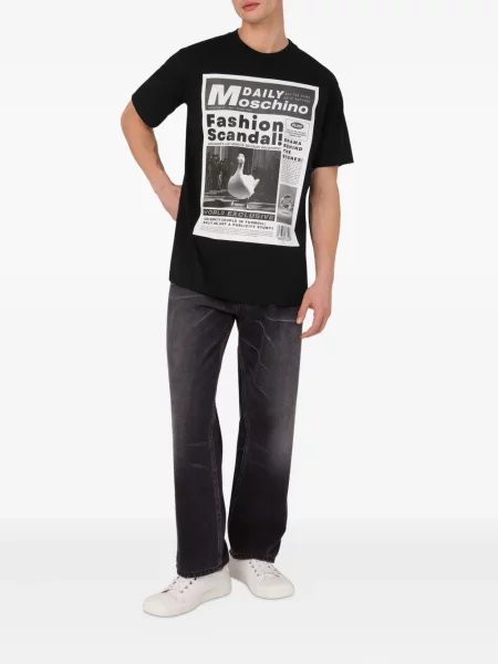 Tricou Moschino cu imagine negru
