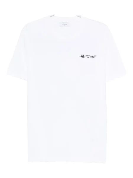 Tricou Off-white cu broderie alb