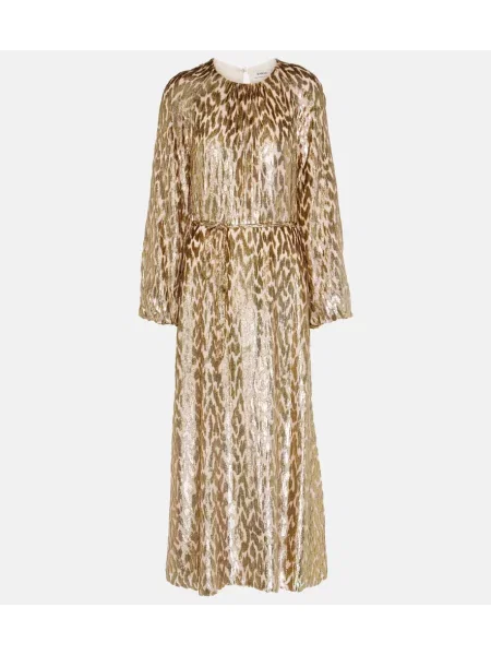 Midi obleka Simkhai s potiskom z leopardjim vzorcem