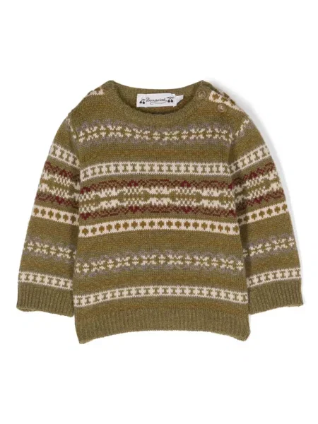 Sweter dziecięcy Bonpoint zielony