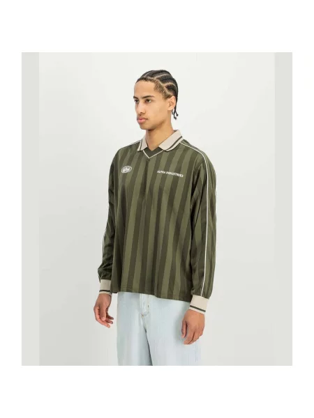 Polokošeľa Alpha Industries zelená