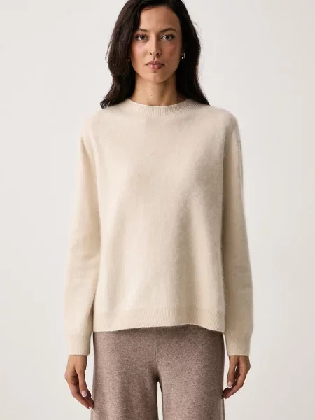 Weekend Max Mara pulover pentru femei din lână WKDECO bej