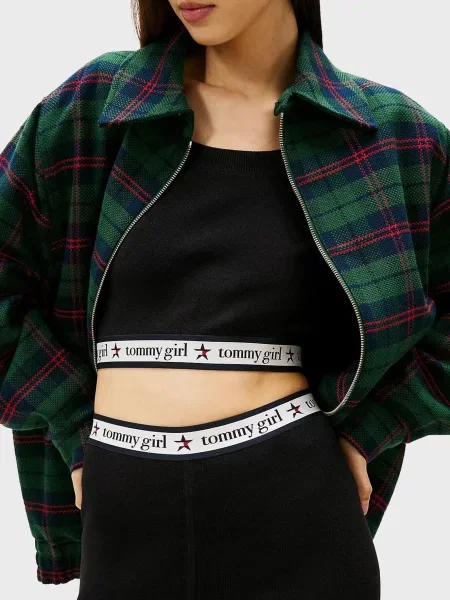 Трикотажні легінси Tommy Jeans чорні