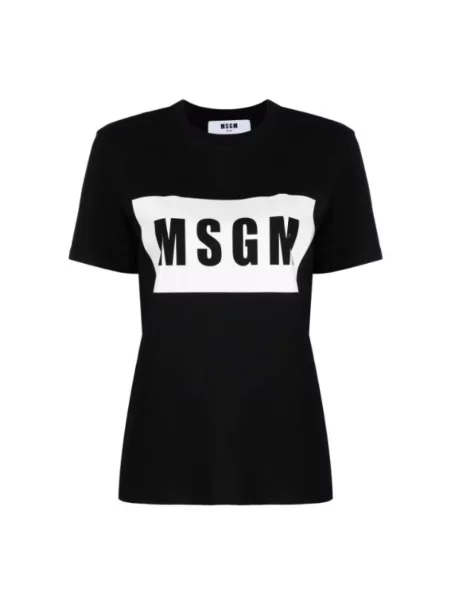 Koszulka Msgm z nadrukiem czarna