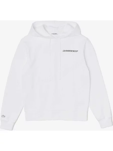 Bluza z kapturem Lacoste Letters 34 biała