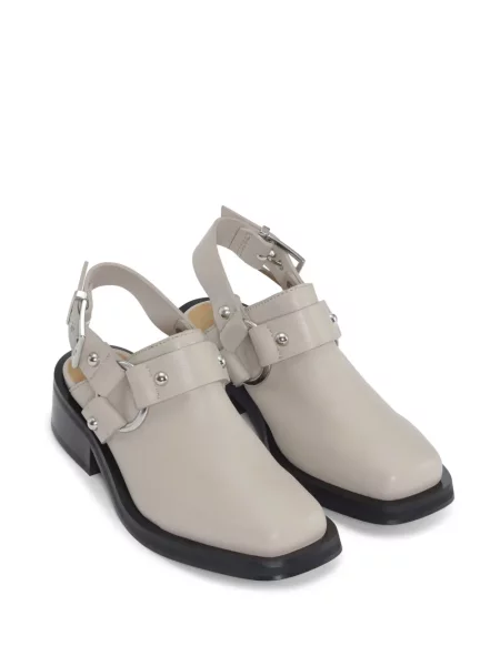 Papuci tip mules Ganni slingback