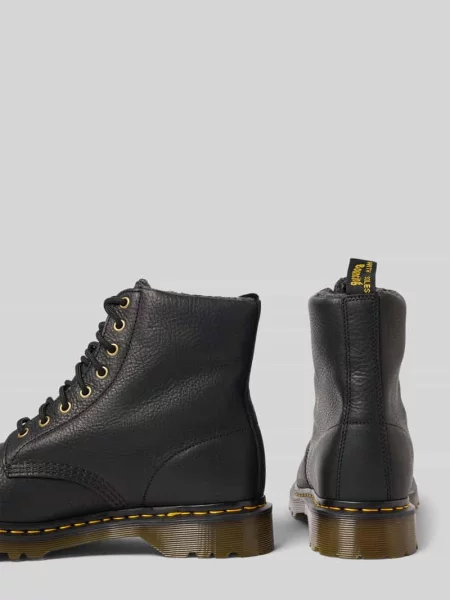 Buty ze skóry z detalem z logo Dr. Martens czarne