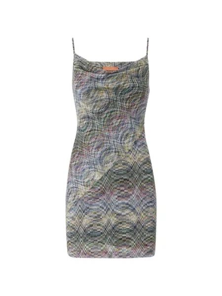 Rochie Missoni tricotate albastru
