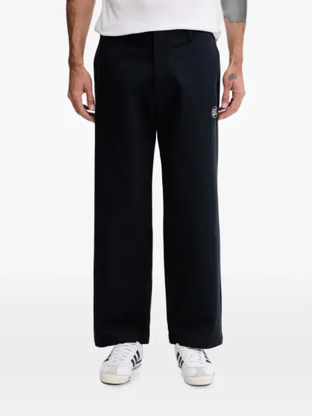 Pantaloni Ea7 Emporio Armani cu autograf albastru