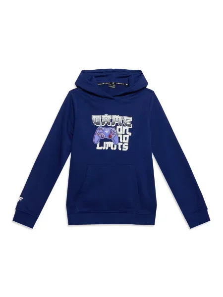 4F Junior Hanorac sport albastru cobalt / mov lavandă alb