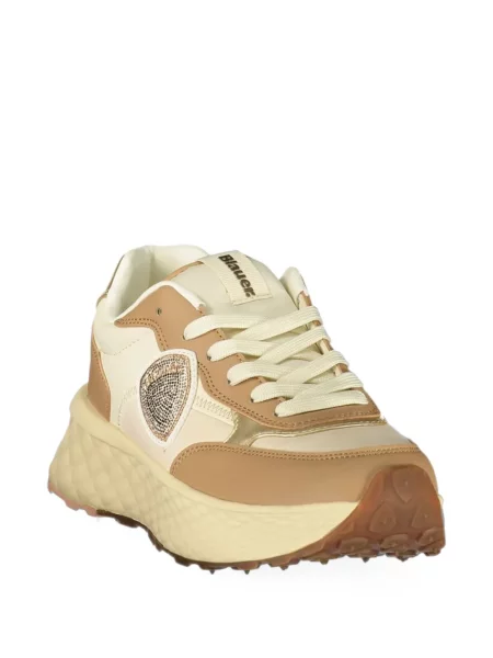 Sneakerși Blauer cu autograf maro